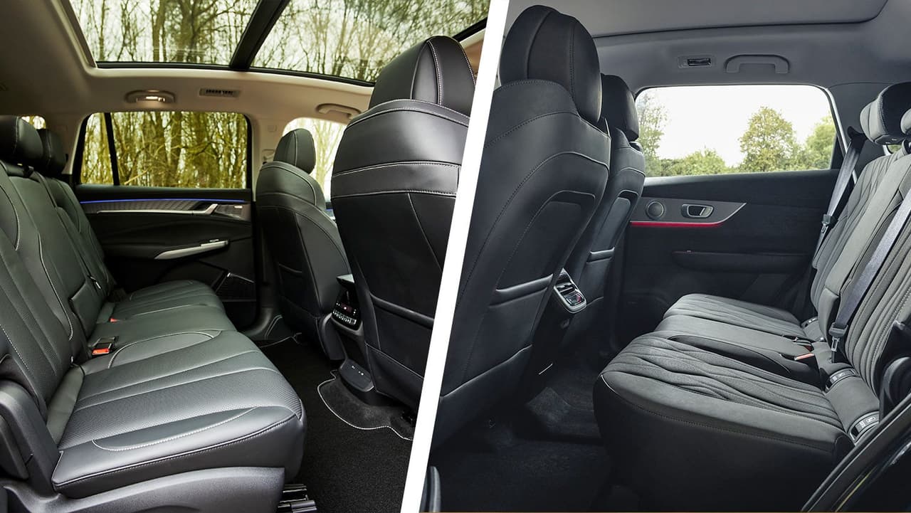 MG S9 vs Chery Tiggo 8 second row