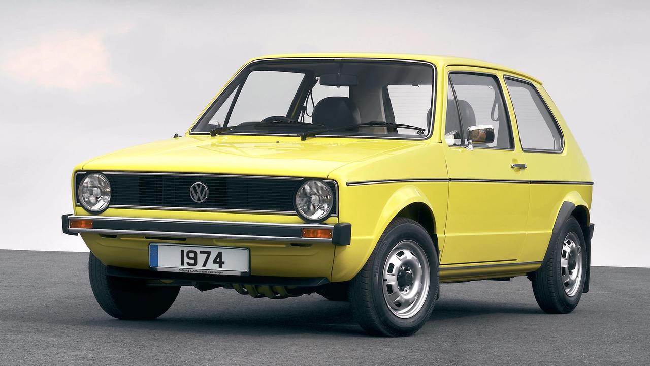 Mk1 VW Golf in yellow