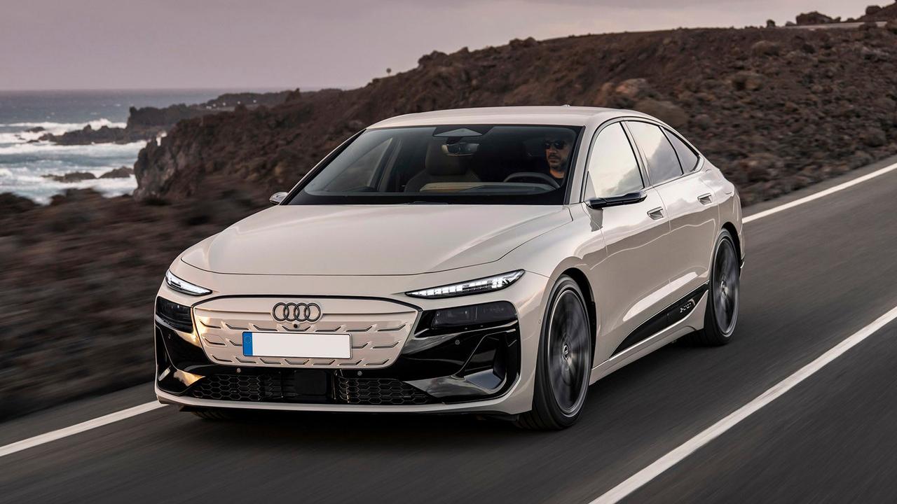 Audi A6 Sportback e-tron in beige