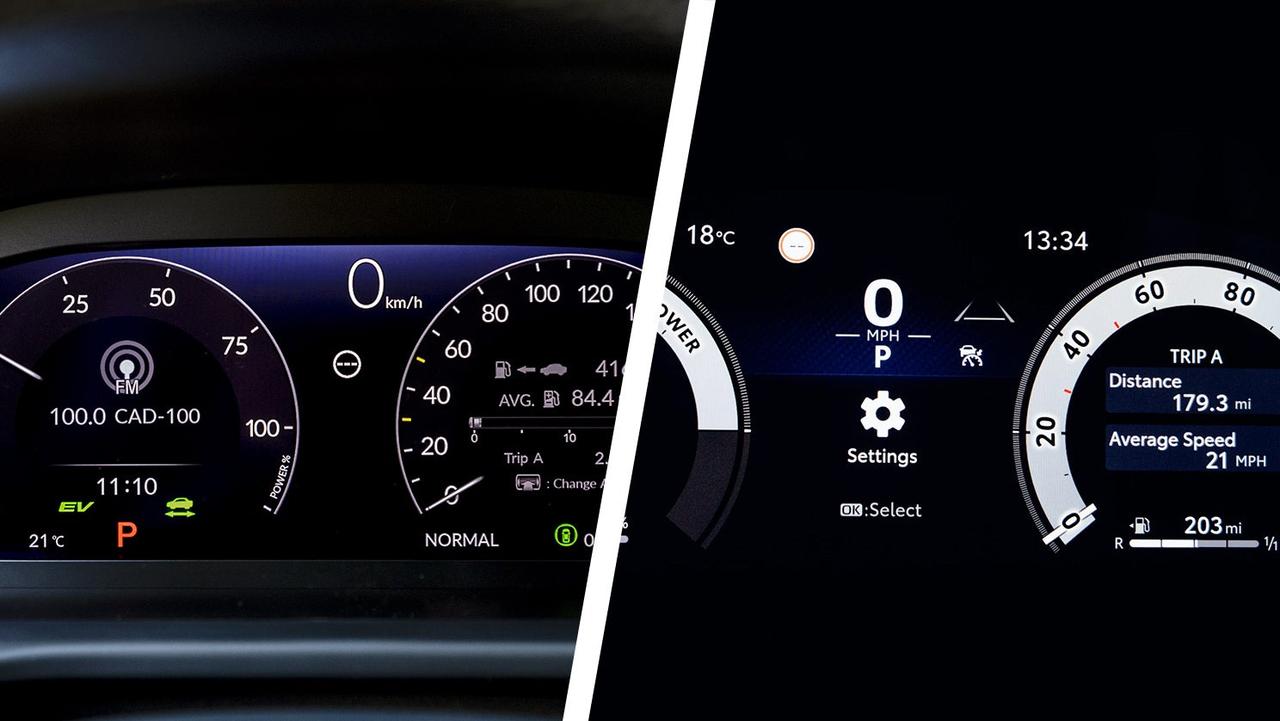 Honda vs Toyota – ZR-V vs C-HR – driver's dials