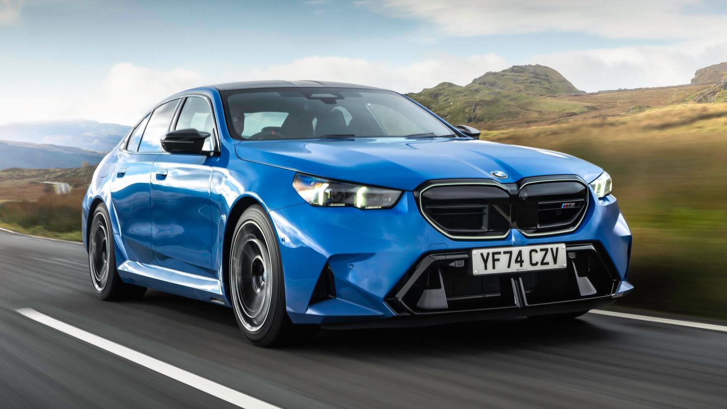 BMW M5 driving