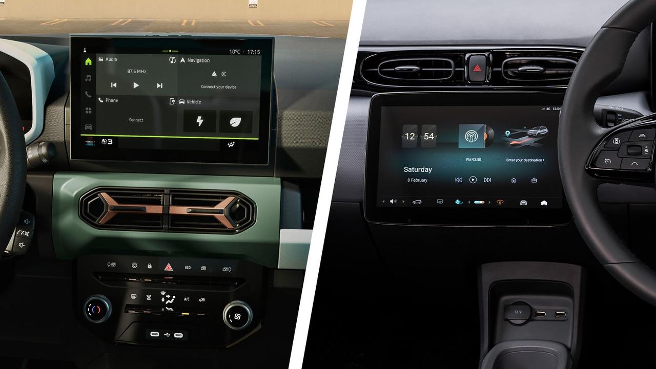 Dacia Spring vs Leapmotor T03 screen