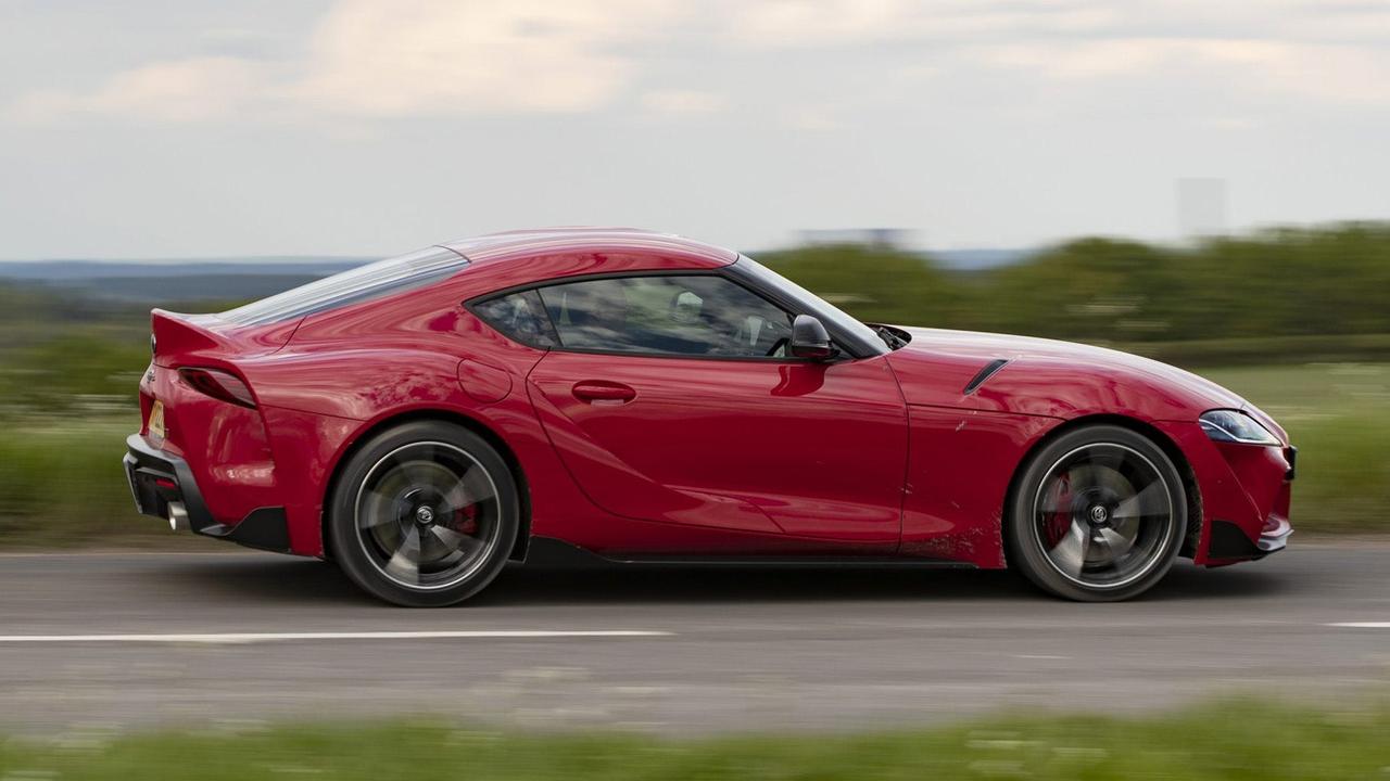 Toyota GR Supra driving side view