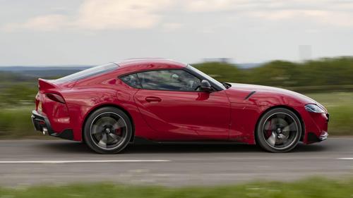 Toyota GR Supra driving side view