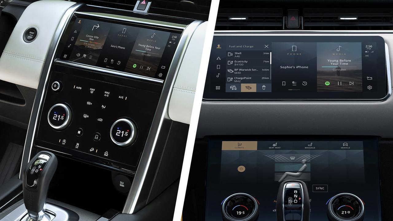 Land Rover Discovery Sport vs Range Rover Evoque screens