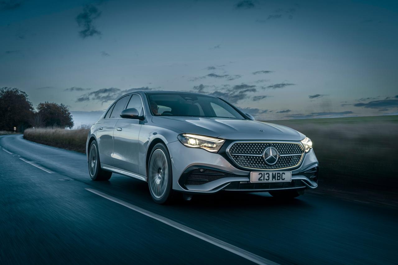 New Mercedes E-Class driving