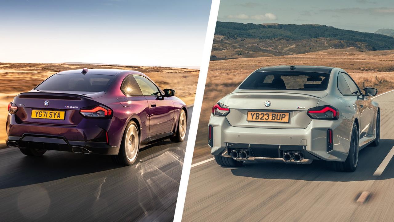 BMW M240i vs M2 rear