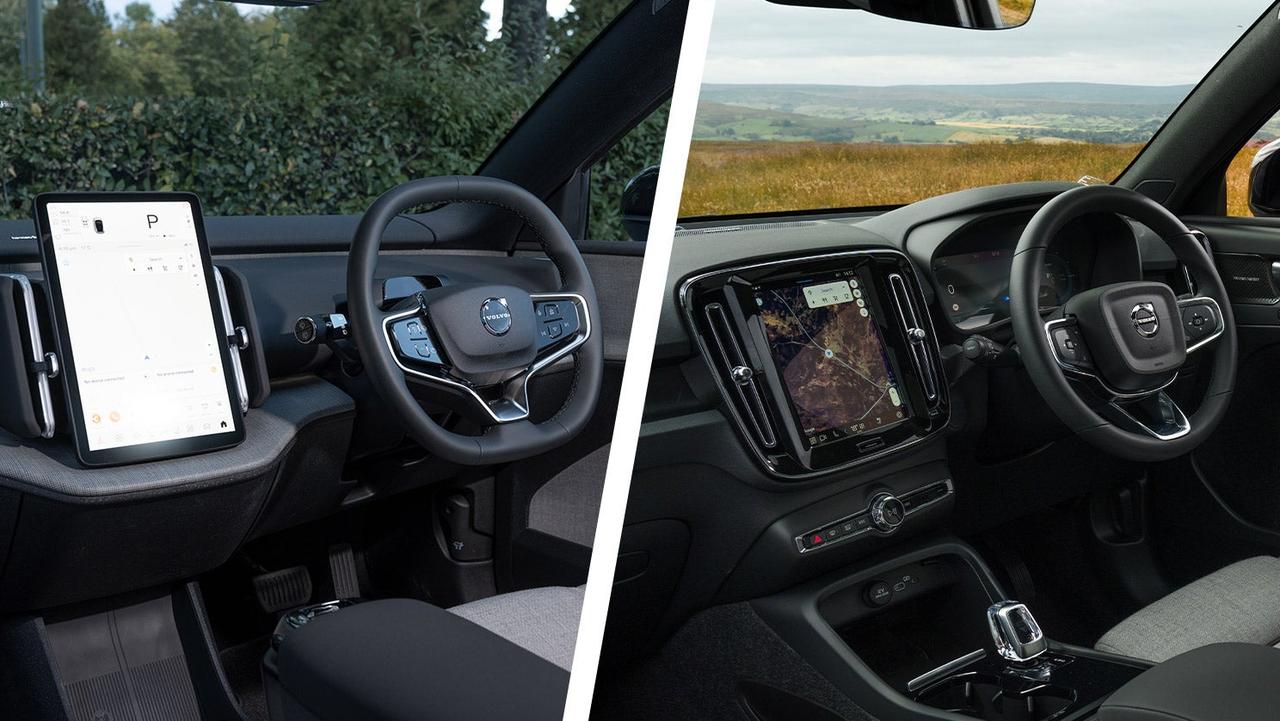 Volvo EX30 vs EX40 – interior