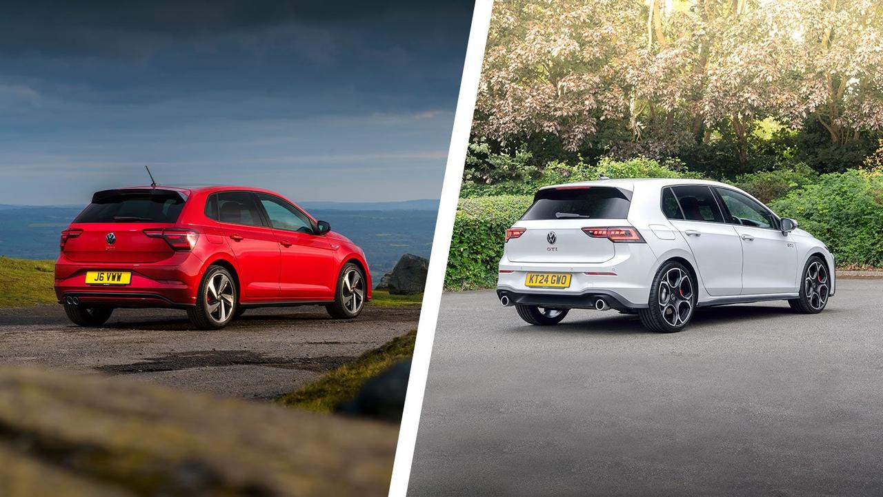 Volkswagen Polo GTI vs Golf GTI – rear three quarter