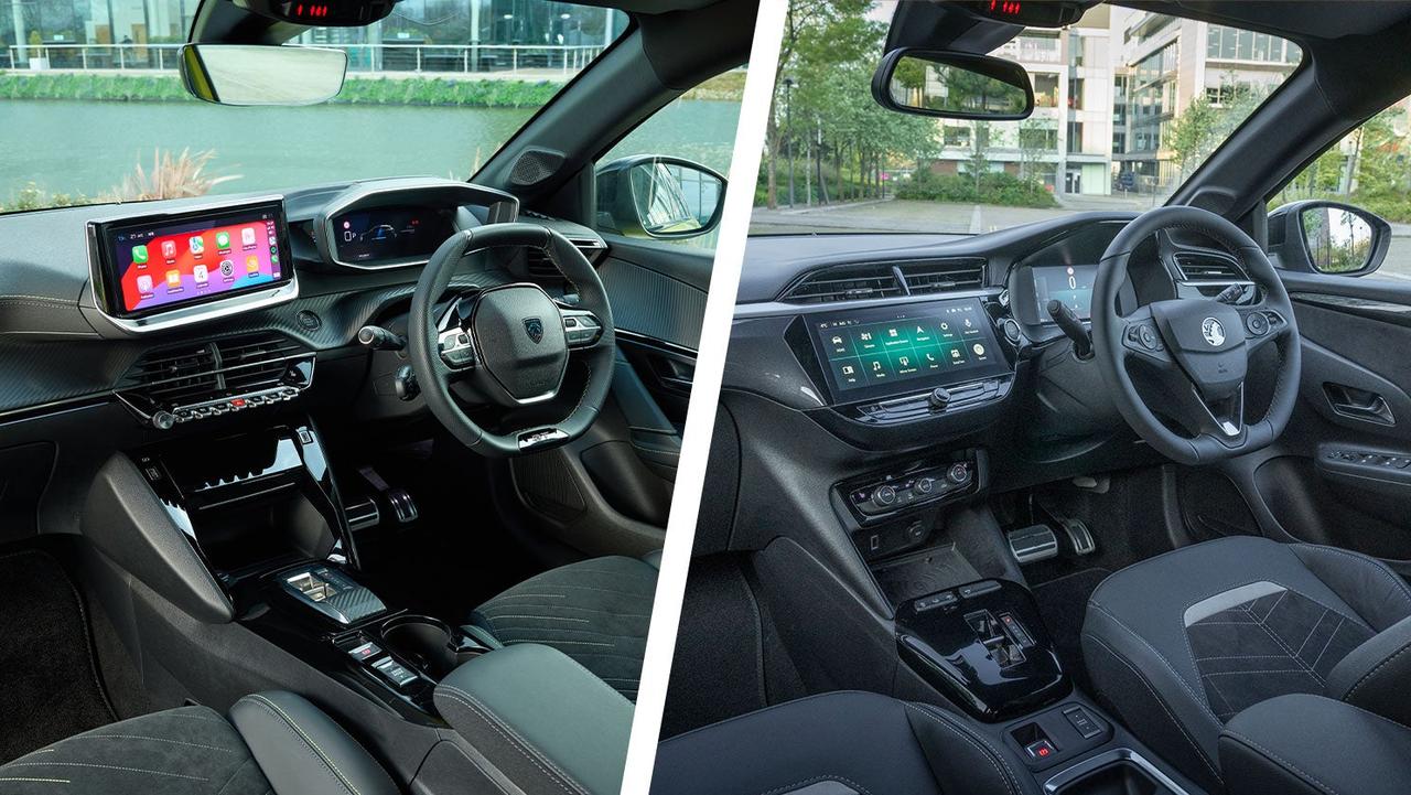 Peugeot 208 vs Vauxhall Corsa interior