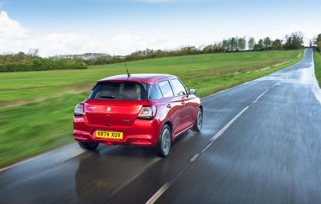 2025 suzuki swift driving rear