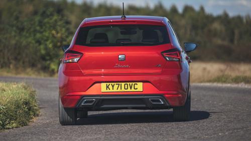 SEAT Ibiza driving rear view