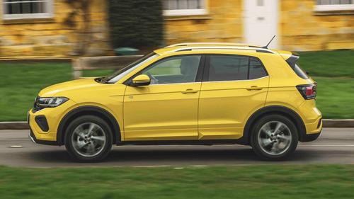 Volkswagen T-Cross driving side view