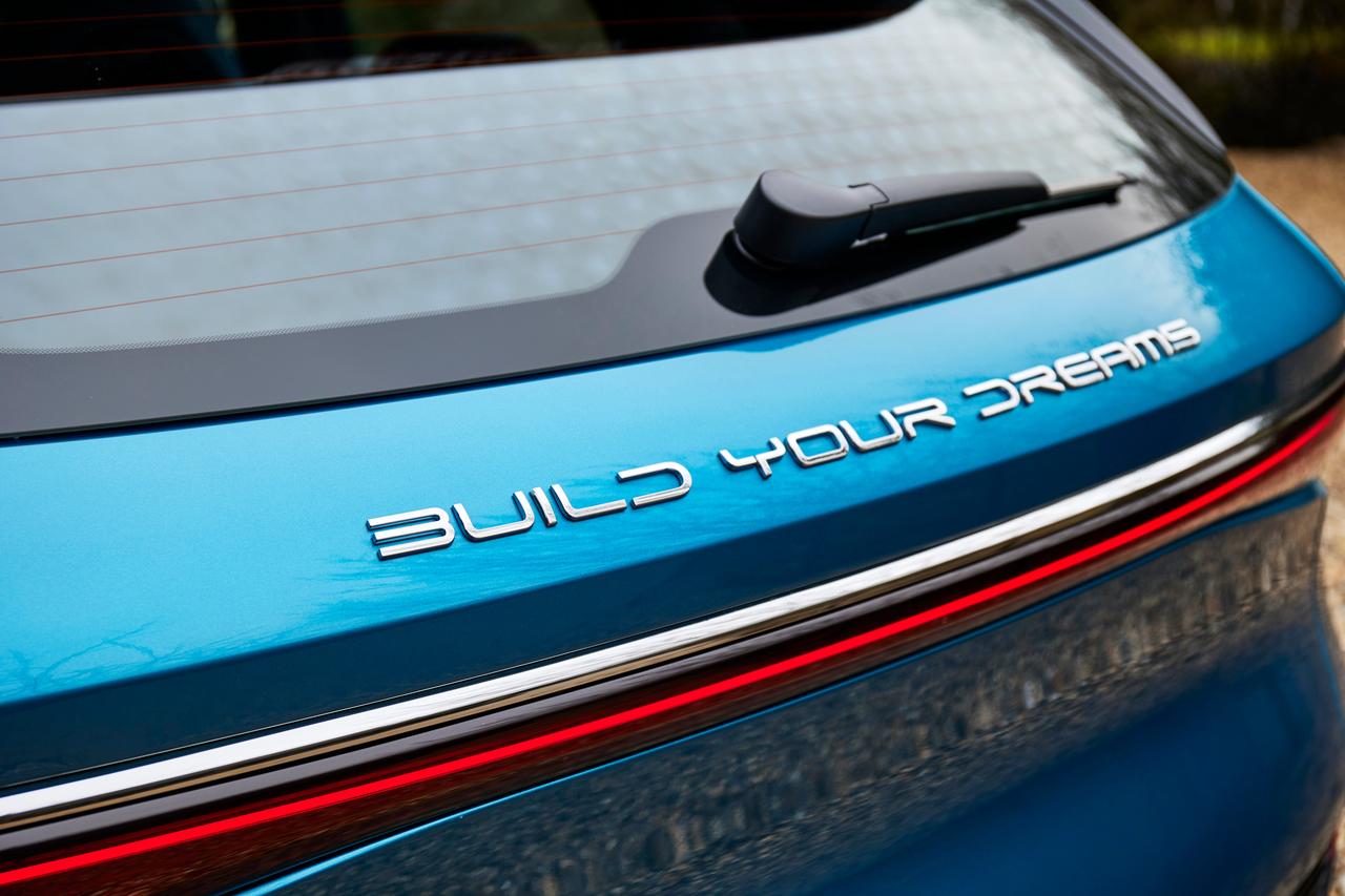 BYD Atto 3 with Build Your Dreams written on tailgate