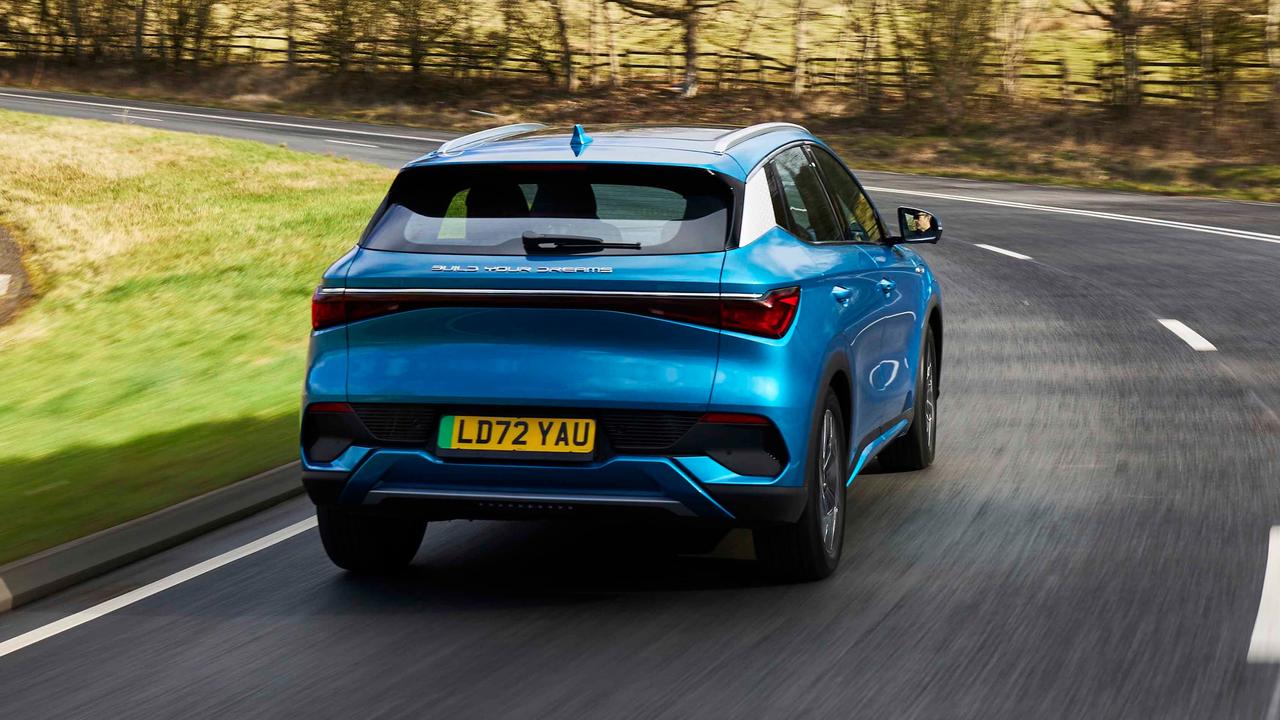 BYD Atto 3 driving rear