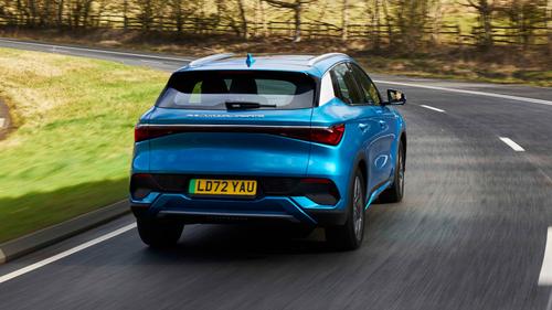 BYD Atto 3 driving rear