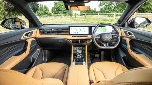 2024 MG HS interior with tan leather upgrade