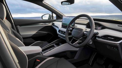 Skoda Elroq interior from driver's side
