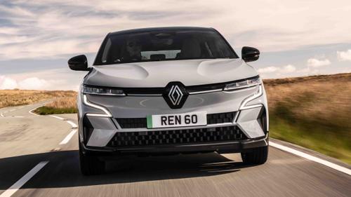 Renault Megane E-Tech driving front view