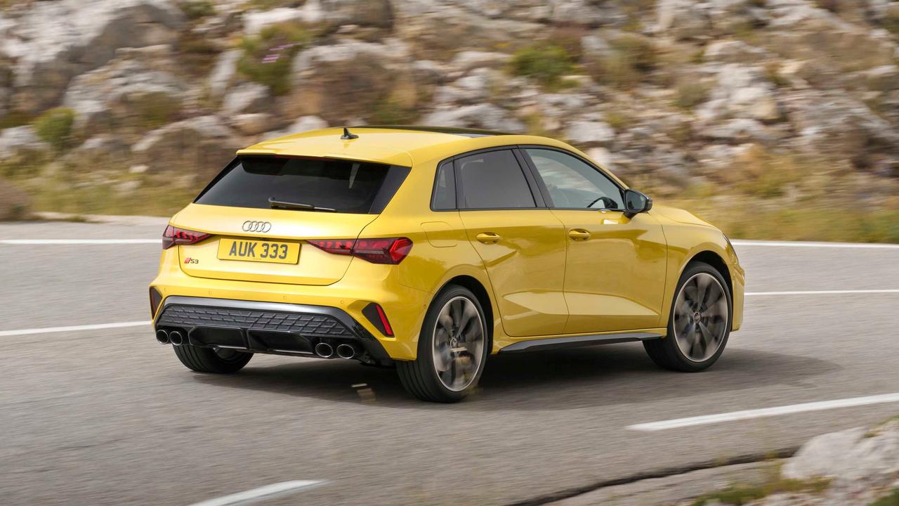 Audi S3 cornering - rear view