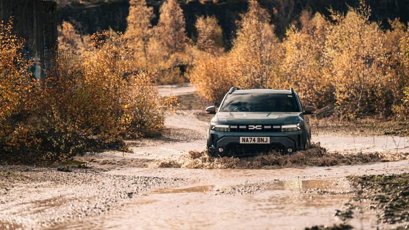 New Dacia Duster wading through water