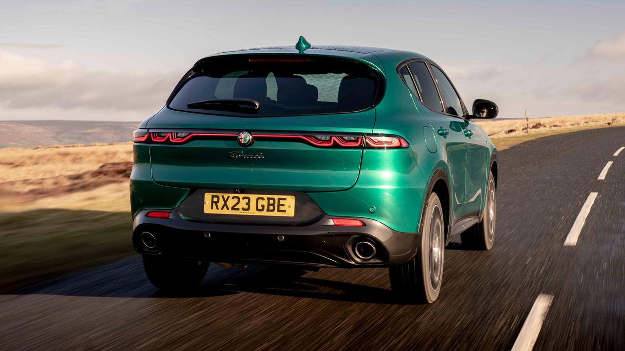 Alfa Romeo Tonale driving rear view