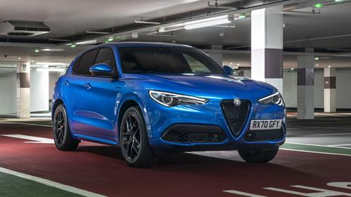 Alfa Romeo Stelvio in underground car park, front view