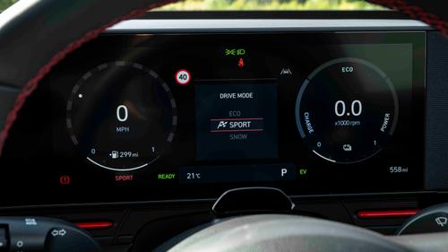 Hyundai Kona digital dials