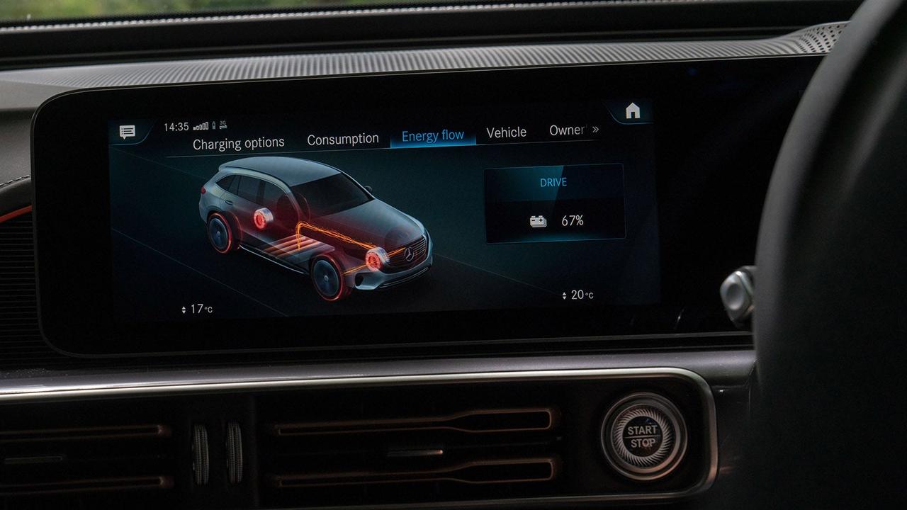 Mercedes EQC review infotainment system